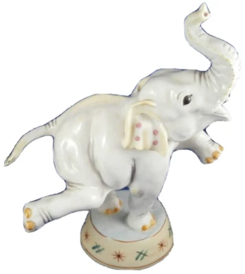 Nymphenburg Porcelain Circus Elephant Figure Figurine Porzellan Elefant Figur - Image 1 of 4