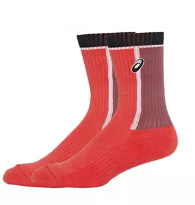 ASICS Graphic Crew Socks M(25~27cm) Sports Tennis Squash Socks NWT 3043A093600 - Picture 1 of 3