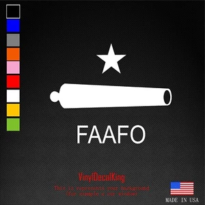 Come And Take It Cannon Fu around Decal Car Truck Window Sticker Texas Laptop 2a - Picture 1 of 1