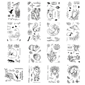 Nature Animal Flower Silicone Clear Stamps Stencil for Diy Scrapbooking Cards - Picture 1 of 170