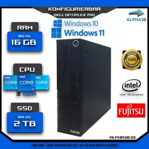 Lenovo ThinkCentre M72e SFF Windows 10&11 Pro Hasta i7 - 16GB RAM - 2TB SSD De - Imagen 1 de 3