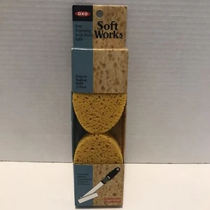 OXO Soft Works Dispensazione Sapone Spazzola Scrub Ricarica Confezione da 2 ~ Nuovo Vecchio Stock 83570 - Foto 1 di 4