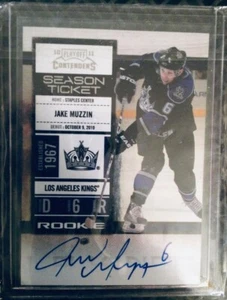 2010-11 Playoff Contenders Jake Muzzin Rookie Autograph Season Ticket LA Kings - Picture 1 of 2