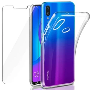 For HUAWEI NOVA 3i 2018 TEMPERED GLASS SCREEN PROTECTOR + CLEAR TPU CASE - Picture 1 of 12