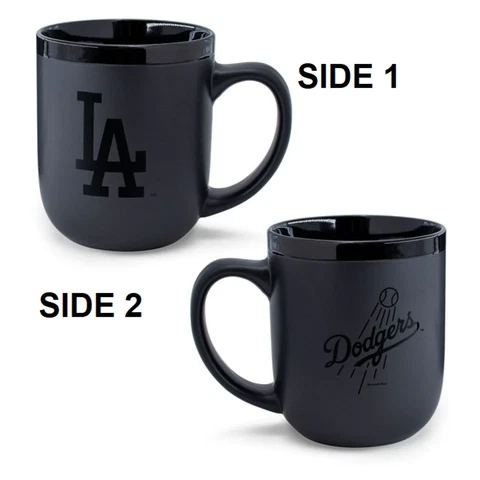 Los Angeles Dodgers Coffee Mug 17oz Matte Black Cover
