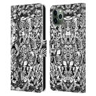 HEAD CASE DESIGNS DOODLE MIX LEATHER BOOK WALLET CASE FOR APPLE iPHONE PHONES