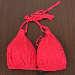 NEW LA BLANCA Women's Island Goddess Rouched Halter Bikini Top Swimsuit Pink 14 - Picture 1 of 3