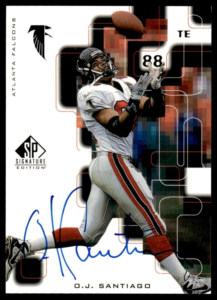 1999 SP Signature #OJ O.J. Santiago FOOTBALL Atlanta Falcons - Image 1 of 2