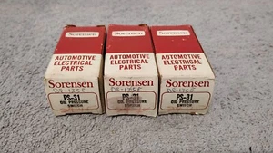 LOTE DE 3 INTERRUPTORES DE PRESIÓN DE ACEITE NOS SORENSEN PS-31. (00) - Imagen 1 de 6