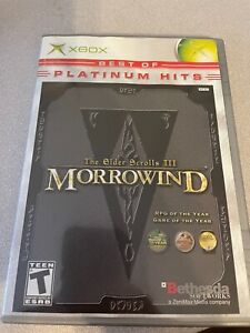 Microsoft XBox The Elder scrolls III : Morrowind platinum hits jeu (livraison gratuite)