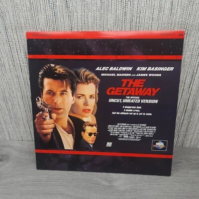 The Getaway Letterbox Laserdisc LD 42060 Widescreen Alec Baldwin Uncut Unrated - Image 1 of 2