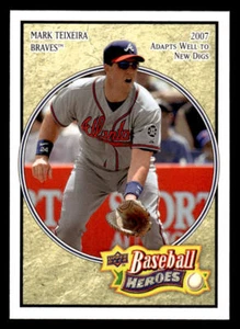 2008 Upper Deck Baseball Heroes #9 Mark Teixeira Card Atlanta Braves - Picture 1 of 2