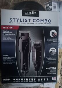 Andis Stylist Combo Envy Clipper+T-Outliner Trimmer Haircut Kit+Cord Detangler