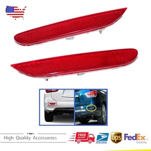 Rear Left & Right Bumper Reflector Set For Nissan Pathfinder 2013-2015 2016 2017 - Picture 1 of 10