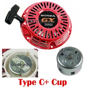 PULL START RECOIL TYP C W/ CUP FOR HONDA GX120 GX160 GX200 5.5HP 6.5HP GENERATOR - Picture 1 of 6