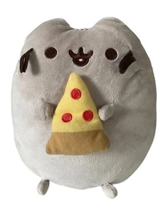 Gund Pusheen Snackables Pizza Katze Plüschtier 9,5 Zoll graues Kätzchen Stofftier Spielzeug 2021 - Bild 1 von 5