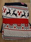 Ladies Cosy Knit Pyjamas Reindeer Women Primark Christmas Pj's Size 6-8 Xs