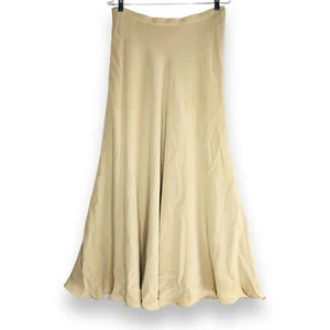 Jones New York Silk Maxi Skirt Size 12 Flare Cream Flowy Romantic Fairy Mermaid - Picture 1 of 10