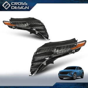 Par de montaje de faros LED DRL izquierda y derecha aptos para Hyundai Tucson 2022-2024 - Imagen 1 de 12