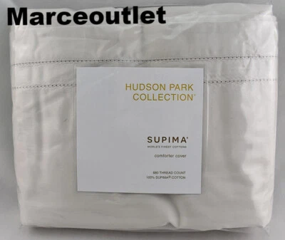 Funda nórdica Hudson Park 680 hilos algodón satén KING plateada Foto 1 de 4