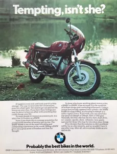BMW R100S ORIGINAL 1980's COLOUR ADVERTISEMENT 28.5cm by 21cm - Picture 1 of 4