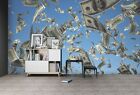 3D Sky Banknote ZHUA13251 Wallpaper Wall Murals Removable Self-adhesive Amy