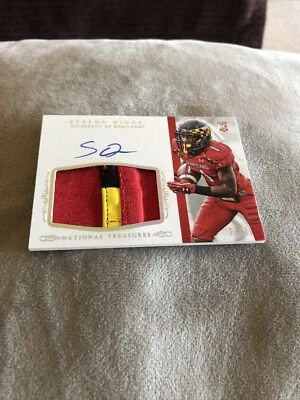Stefon Diggs National Treasures 2015 Rookie Jersey Auto # 334 - 3 of 25 ! - Image 1 of 2
