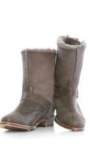 Stivali da ingegnere Koolaburra Duarte in pelle di shearling taglia 8,5 $290 - Foto 1 di 6