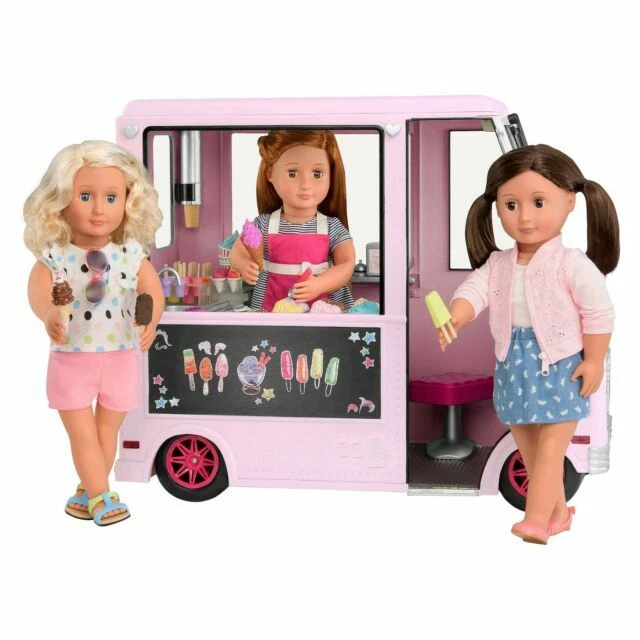 Our Generation Sweet Stop Pink Ice Cream Truck - Pink