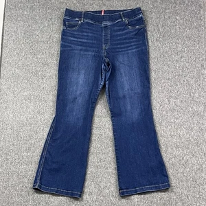 Spanx Flare Jeans Womens Size 3X Blue Medium Wash Pull On Boot Wide Denim - Picture 1 of 12