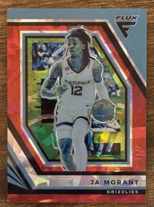 Ja Morant Memphis Grizzlies 2022 Panini Flux Red Cracked Ice Prizm #159 Card - Picture 1 of 2