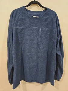 Sudadera Magellan Para Hombre 2XL Polar Calce Clásico Manga Larga Azul Pullover - Imagen 1 de 8