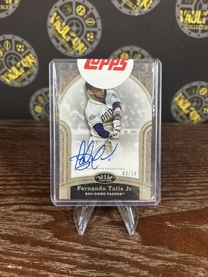 2020 Topps Tier One Fernando Tatis Jr Autograph San Diego Padres SSP /10 - Image 1 of 2
