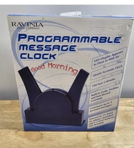 Ravina Clock Company Programmable Message Clock with LED display 687476 - Picture 1 of 6