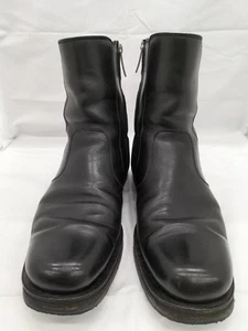 salvatore ferragamo Boots TA 13447 Engineer Boots Leather Black Size 6.5EE - Picture 1 of 20