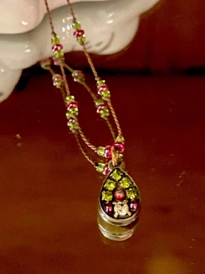 Hermoso Collar Vintage FIREFLY Pequeño Cristal Swarovski Artesanal Foto 1 de 4