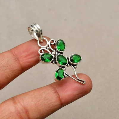 Ciondolo gioiello fatto a mano in argento sterling 925 con pietra preziosa di... - Immagine 1 di 4