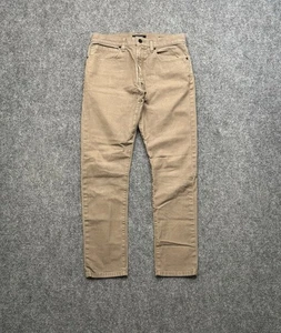 Pantalones de mezclilla Proof Huckberry para hombre 30x30 marrón calce ajustado lavado medio informales adultos - Imagen 1 de 10