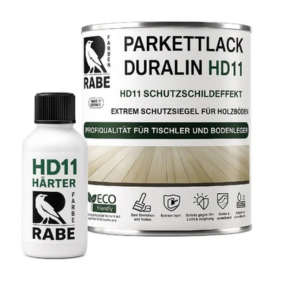 RABE Parkettlack 2K Treppenlack HD11- Holzlack Haustier- Kratzfest Parkettsiegel - Bild 1 von 4