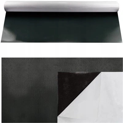  Selbstklebende Magnetfolie 0,8 mm 61cm x 1m Stahlhaltig Graphit Schwarz - Bild 1 von 4
