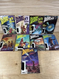 Vintage Lot 9 Isaac Asimov's Science Fiction Magazines All From 1980 - Picture 1 of 14
