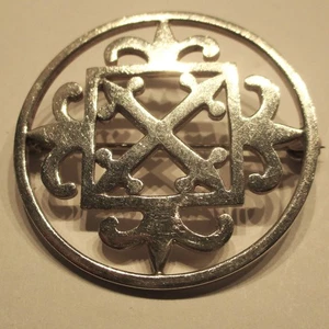 STERLING SILVER MALCOLM GRAY ORTAK ST MAGNUS CROSS BROOCH LARGE SIZE - Picture 1 of 1