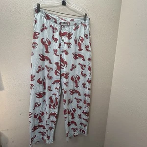 Lazy One Unisex PJ Pants 100% Cotton Lobster Print Pockets XL novelty Pajama - Picture 1 of 5