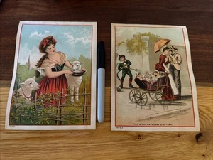 2-Frank O’Neil Trade Cards-Teas/Coffees-  U433 - Picture 1 of 4