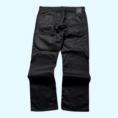 Guess U.S.A. Jeans Super Baggy Straight Leg Men's Black Vintage Denim 36x30 - Image 1 of 4