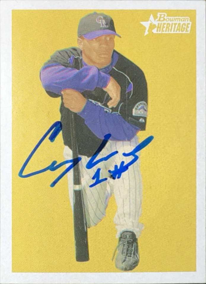 2006 Bowman Heritage Prospects #BHP32 Corey Wimberley Rookie Rockies AUTO SIGNED - Image 1 of 1