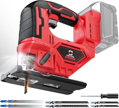 Jigsaw for Milwaukee 18V Battery, Cordless Jig Saw Tool, Brushless Motor, Variab - Image 1 of 4