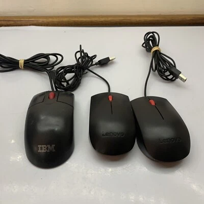 3x Genuine Lenovo IBM Mouse USB Wired - Image 1 of 4