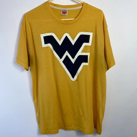 Vintage West Virginia Mountaineers WVU Short Sleeve T-Shirt Free Pit Stains! XXL Cover