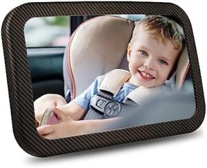 Back Seat Baby Mirror , Wide Crystal Clear View ,Rear Facing Car Seat Mirror